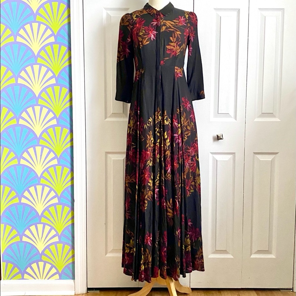Free People Romantic full length Rayon Dress size2